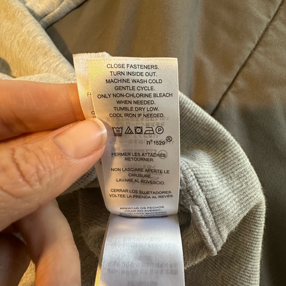 Lauren Ralph Lauren Women's Grey Cream Full Zip Hoodie Jacket L - Picture 8 of 11